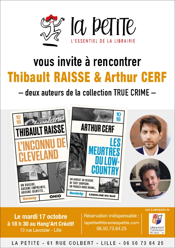 Rencontre avec Thibault RAISSE & Arthur CERF – Un évènement Librairie La Petite